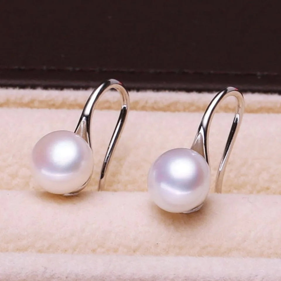 Fashion Pearl Earrings - Genuine Natural Freshwater.