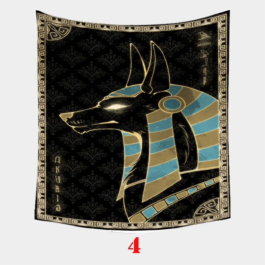 Egyptian Mythology Printed Tapestry