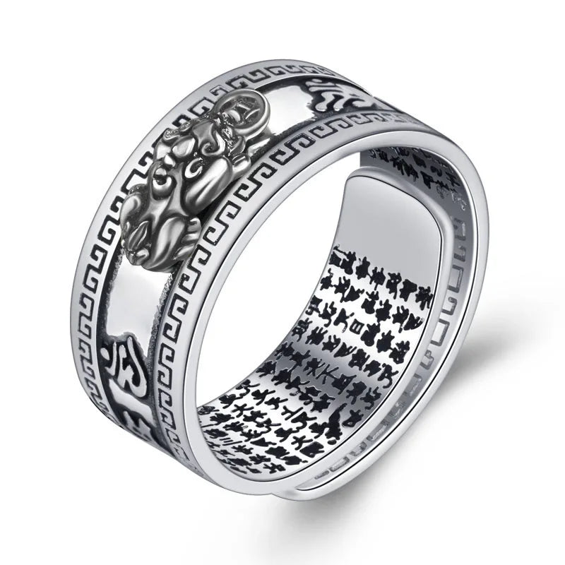 Adjustable Men Ring Amulet Wealth Ring