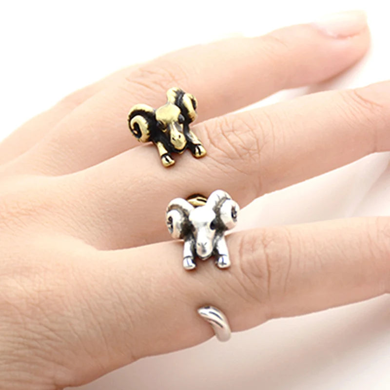 Handmade Rings – Giraffe, Deer, Goat, Horse.