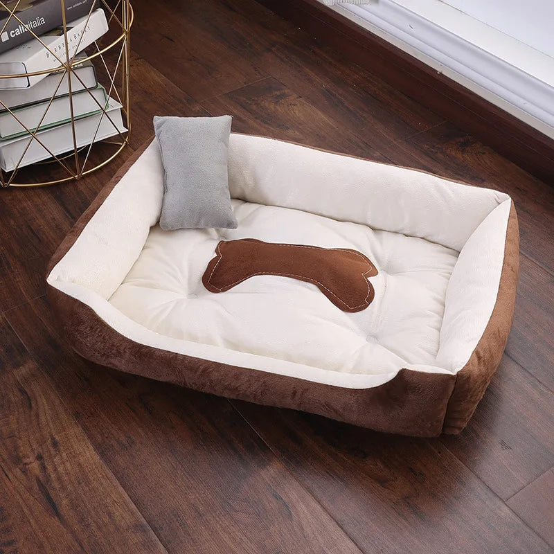 Warm Bone Pet Dogs Bed Washable House Cat Puppy Cotton Kennel Mat Soft Nest Dog Baskets Pet Products For Small Medium Large Dog 2