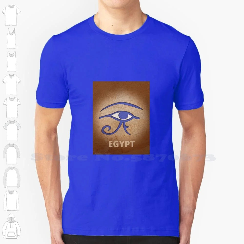 Horus Eye Egyptian Sympol 100% Cotton T-Shirt.