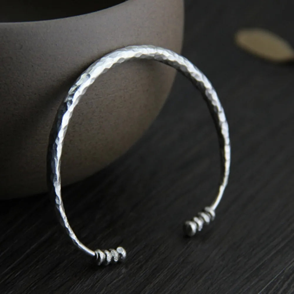 New handmade real silver bracelet for woman.