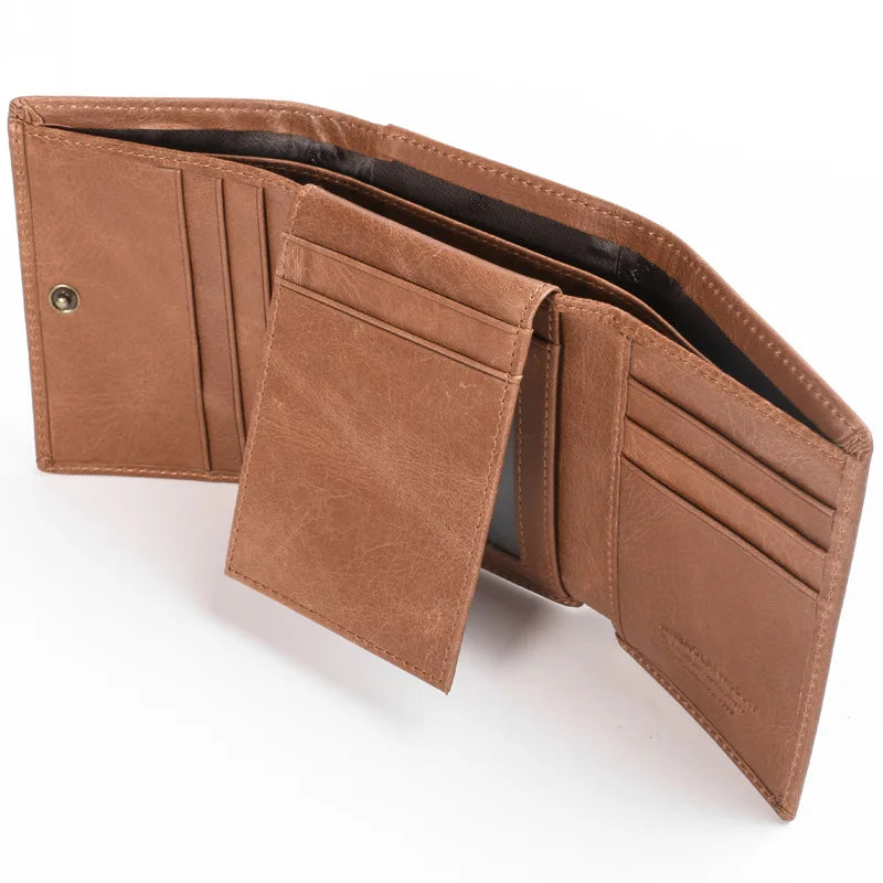 Genuine Cow Leather Men Wallets.