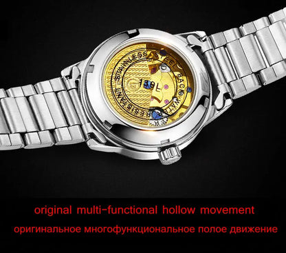 Automatic Mechanical Watches Diamond WristWatches Ladies.