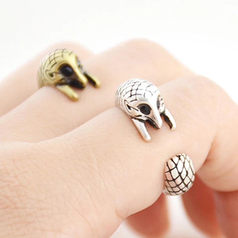 Cute Mouse, Squirrel, Hedgehog, and Couple Ring