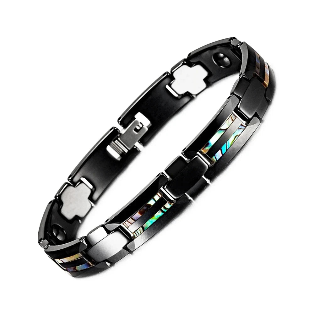 Black Bracelet Anti-scratch for Men Energy Magnetic.