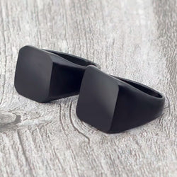 "2021 Square Black Hero Ring: Stylish, Durable."