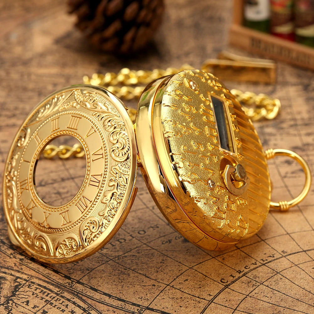 Musical Pocket Watch Roman Numerals Display.