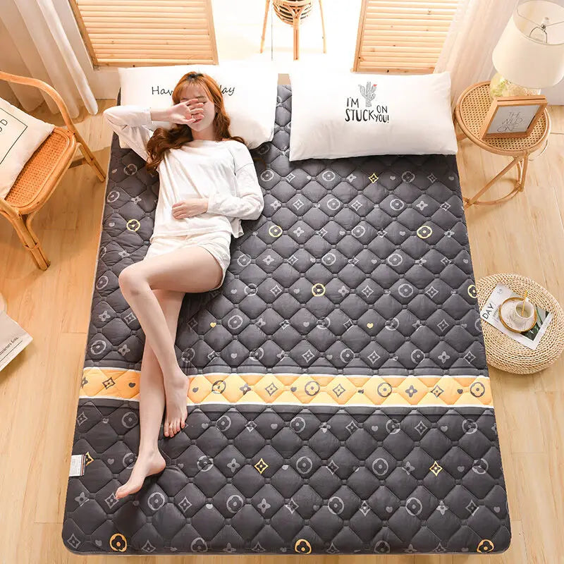 Tatami Mattress Soft Foldable Single Double Non-slip Folding Sleeping Mattresses Suitable For Dormitory Family Bed Mat Nap Pad