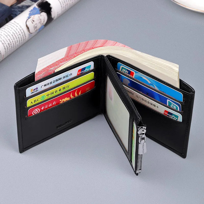 Men Wallet Genuine Leather Casual.