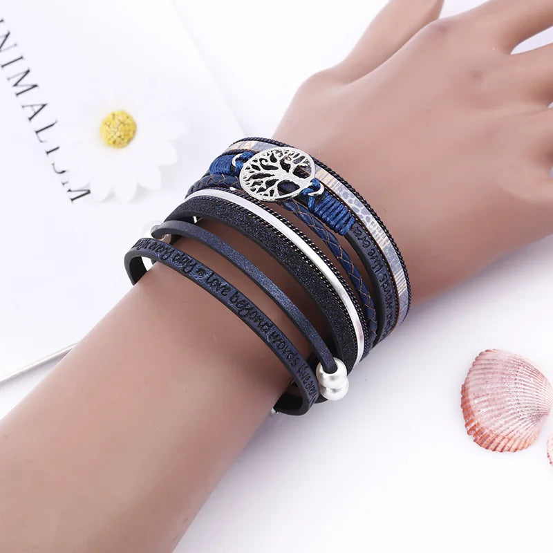 Leather Bracelets for Women Fashion Couple