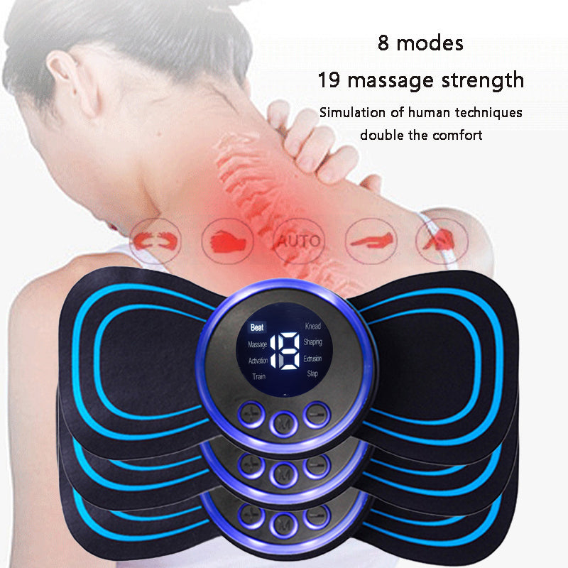 Neck Massager Mini Portable EMS Electric Cervical Massage.