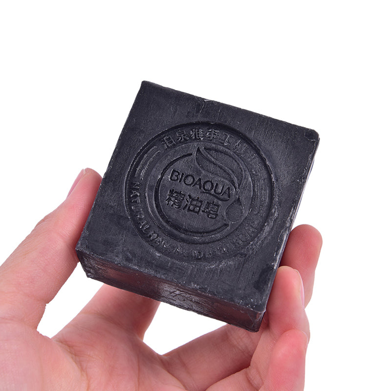 Natural Organic Essential Black Bamboo Oil Soap.