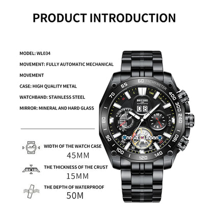 Top Brands Fashion Business Mechanical Men Watch.