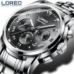 LOREO Luxury Brand Men's Watch Waterproof.