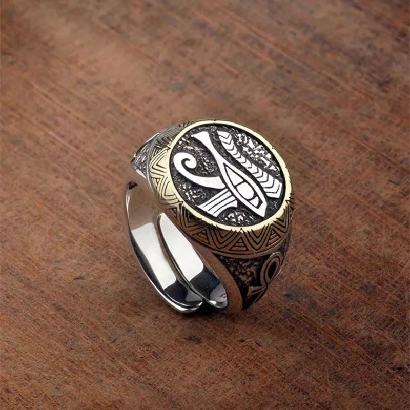 Ancient Egyptian Eye of Horus Ring Vintage.