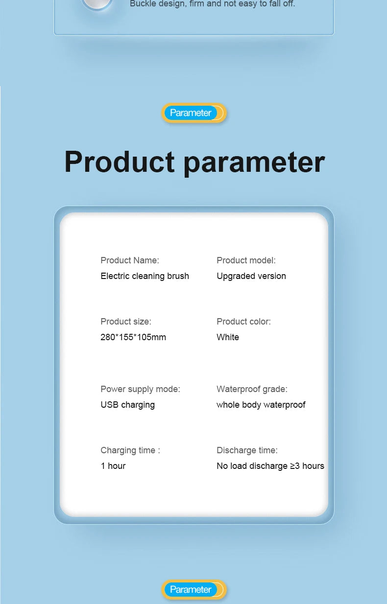 Electric Cleaning Brush Charging Multifunctional.