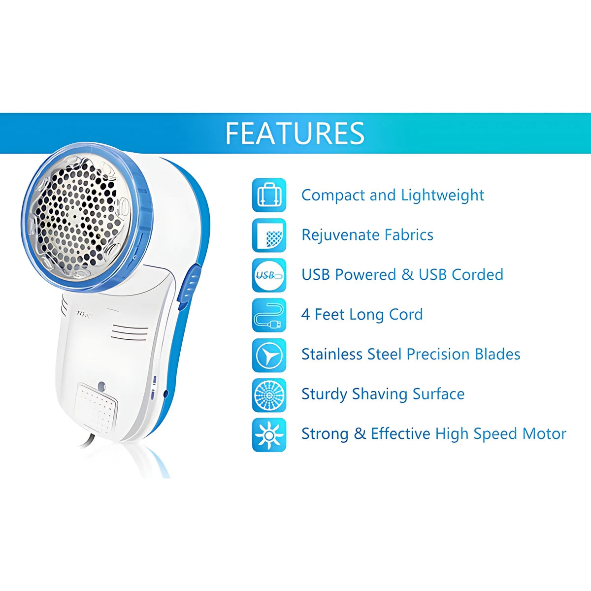 Fabric shaver, Lint remover, USB powered, Portable lint shaver, Clothes shaver, Fabric care tool, Sweater shaver, Lint removal device, Upholstery cleaner, Fuzz remover, Garment care, Fabric rejuvenation, Home textiles, Clothing maintenance, Quick lint removal,