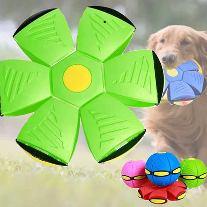 Flying Disc Interactive Flying Saucer Ball Dog Toys Transformable Outdoor Dog Training Toy Pelota Dogs Training Toys Accessoire