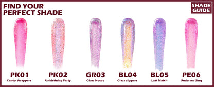 6 Colors Chameleon Glitter Lip Gloss