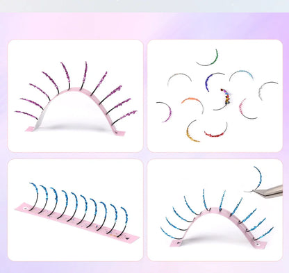 New Fashion Glitter Wispy Spike Eyelashes Extensions Party