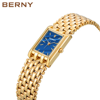 BERNY Quartz Watch for Women stainless steel.