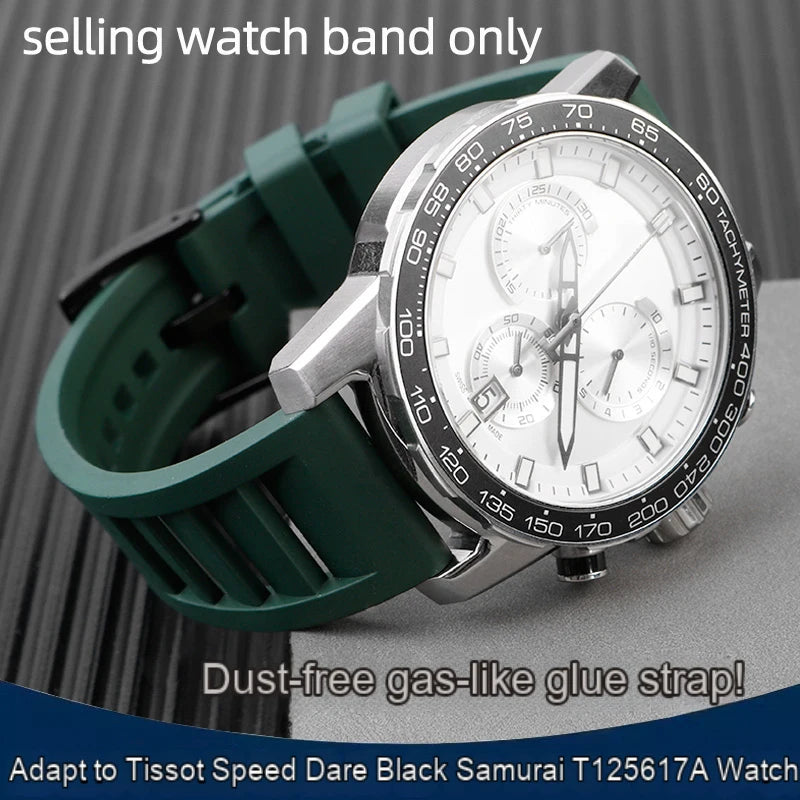 Quick release soft fluororubber Watchband 1853 Men