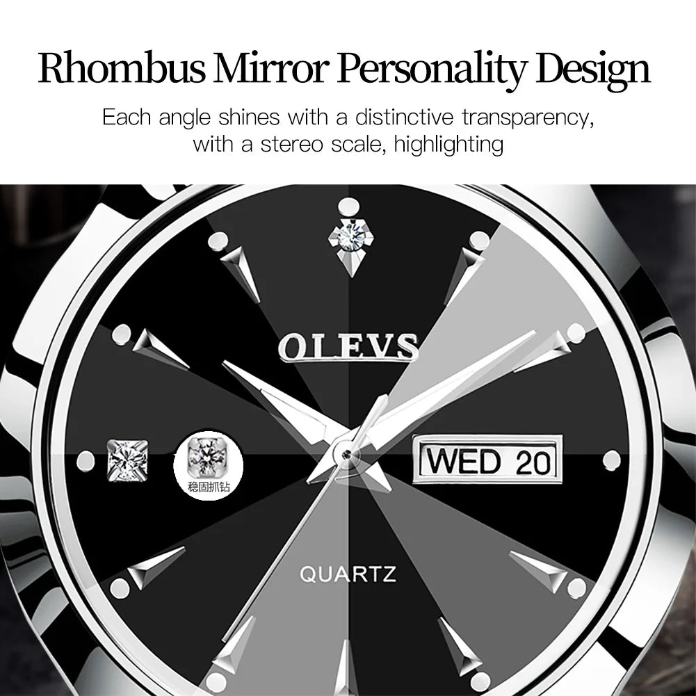 OLEVS New Fashion Lovers Watches for Men Women Luxury .