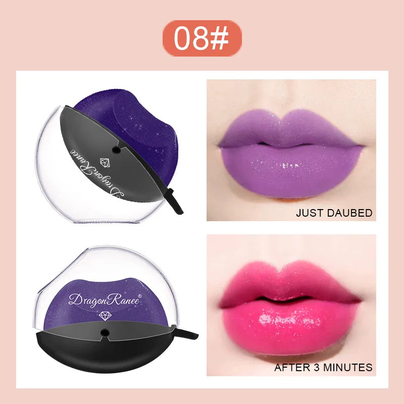 Lip-shaped Lipstick Makeup Temperature Color.