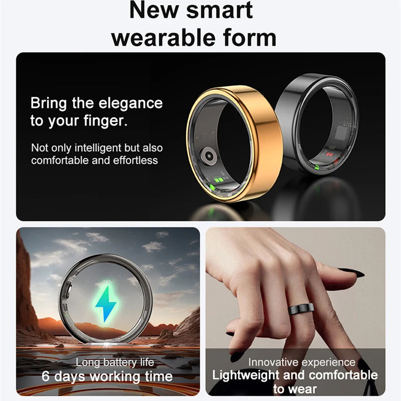 2024 New 5ATM Waterproof Smart Ring.