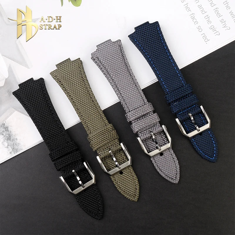 Knitted Nylon Watch Strap For Tissot 1853 Prx.