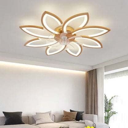 Acrylic LED Modest Ceiling Pendant Fan Lamps.