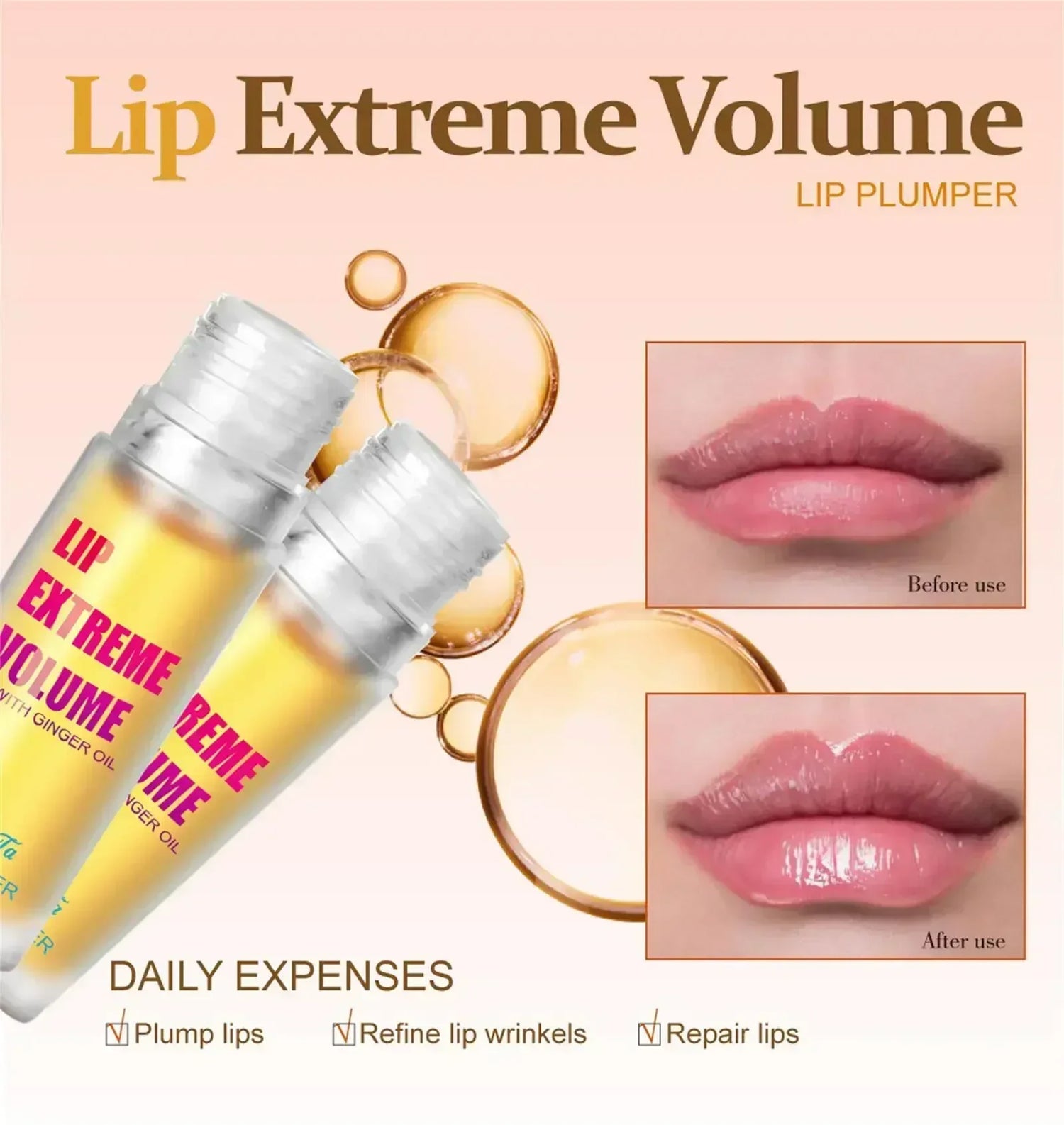 Long Lasting Lip Plumper Serum Instant.