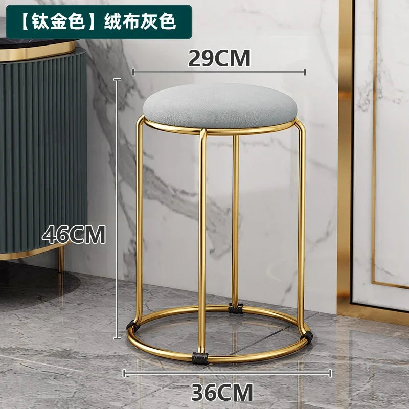 Soft Kitchen Luxury Chair Leisure Dining Room Folding Bar Stool Relaxing Chair Iron Taburetes Altos Cocina Furniture for Kitchen