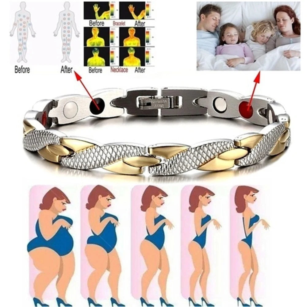 Twisted Dragon Magnetic Therapy Couple Bracelet Detachable Women Men Bangle Slimming Therapy Bracelet Jewelry Bangles for Women