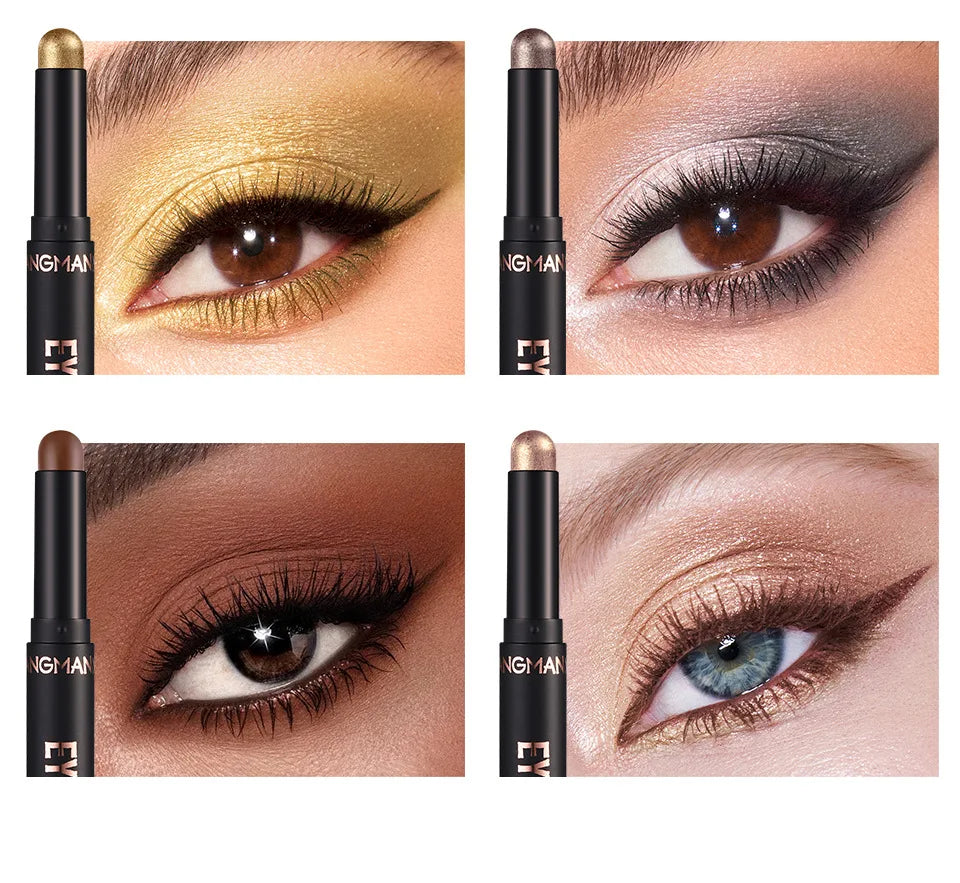 Smoky Dark Blue Eyeshadow Pencil Stick Waterproof.