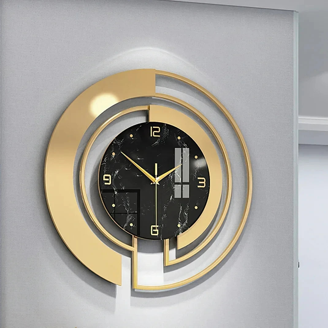 Living Room Luxury Wall Clock Metal.