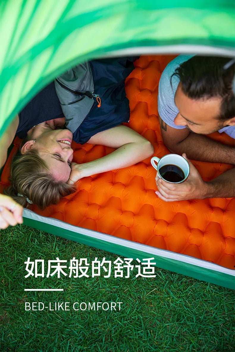 Ultralight Camping Air Mattress Waterproof Nylon Inflatable Cushion Portable Sleeping Bed for Outdoor Adventures Lightweight