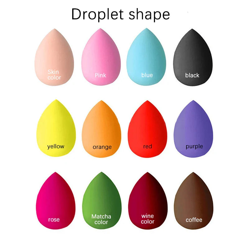 1/2 pcs Cosmetic Puff Egg Women Make up Droplet Gourd Shape