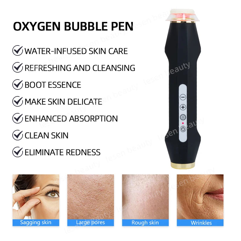 2024 Skin Care Popular Oxygen Bubble Pen Glam Detox Pods Serum Skin Firming Whitening Portable Beauty Machine lesen beautiful