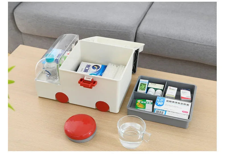 Multifunctional Ambulance Medicine Box Large Capacity.