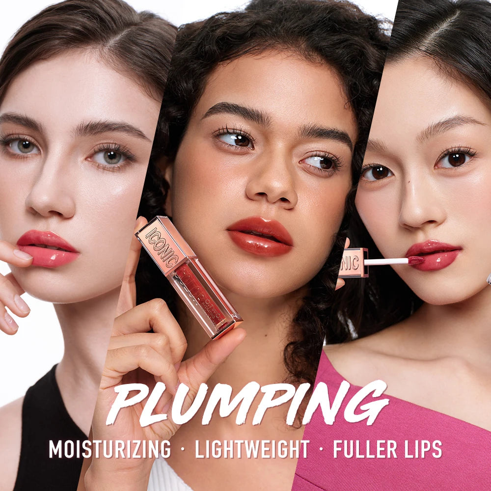 O.TWO.O Lip Gloss Lip Tint Moisturizing Long Lasting Glow Lightweight Hydrating  Non-Sticky Plump Red High-shine Lip Makeup