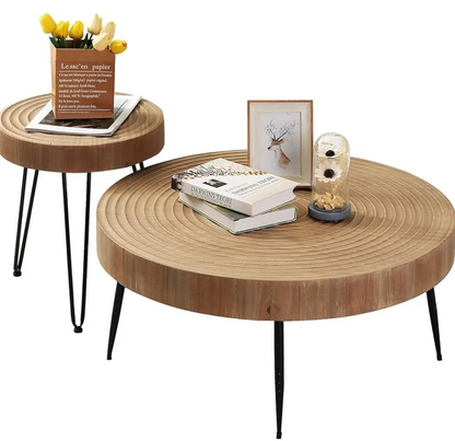 Modern Circle Coffee Table Set.