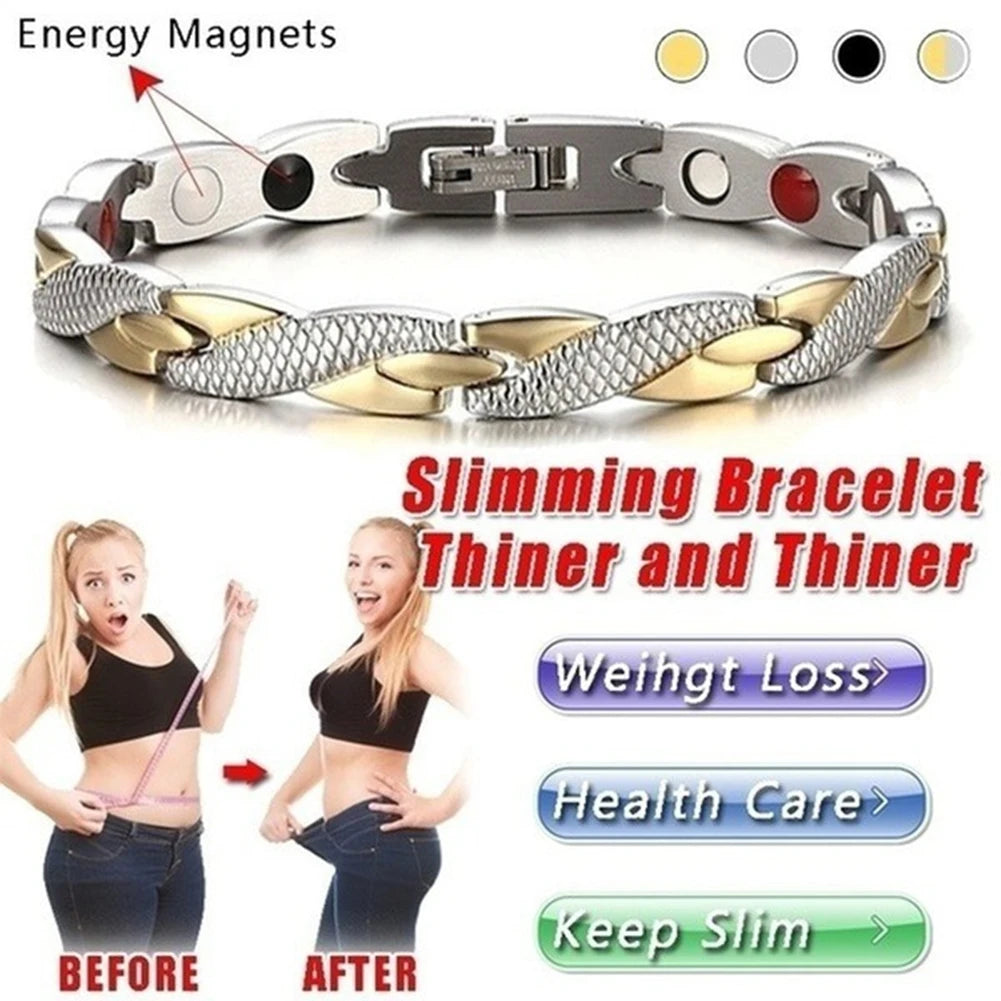 Twisted Dragon Magnetic Therapy Couple Bracelet Detachable Women Men Bangle Slimming Therapy Bracelet Jewelry Bangles for Women