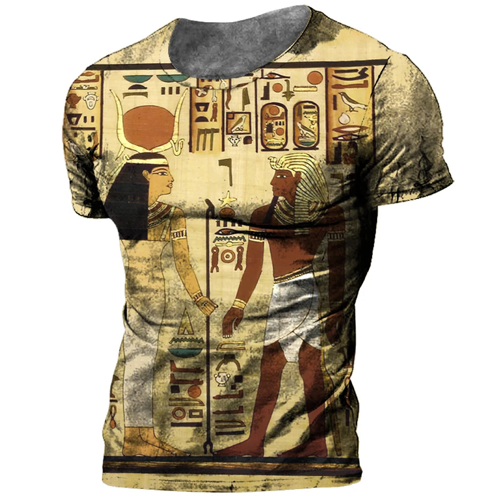 Ancient Egyptian Print 3D Men's And Women's Summer