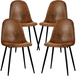 Dark Brown Dining Chair  Set of 4 Kitchen.