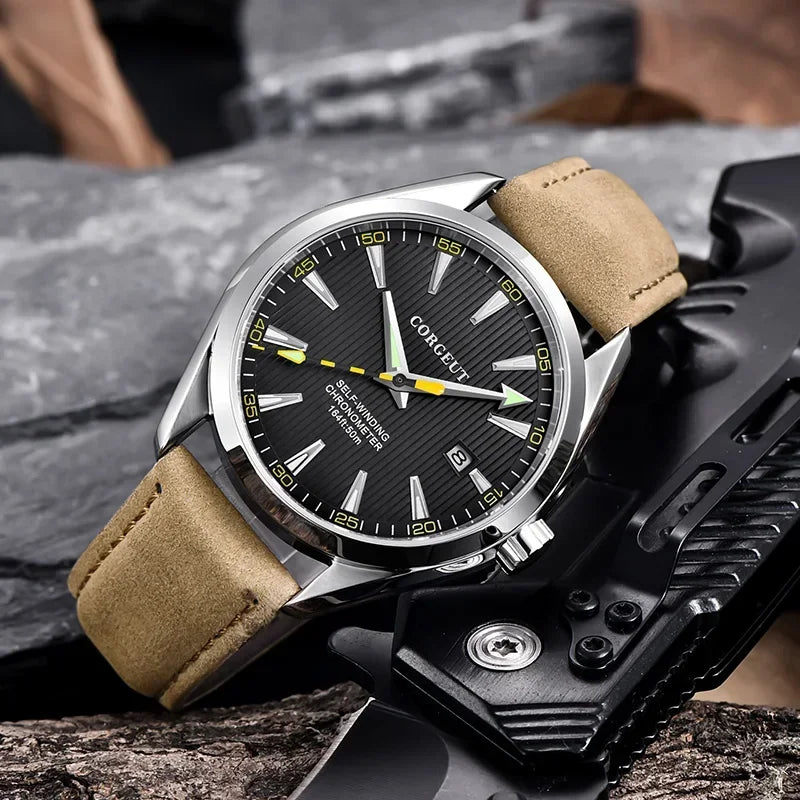 Jungle Luxury Leather Men's Watches Automatic.