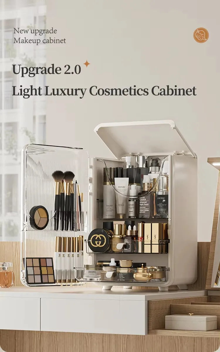 Plastic Upgrade Luxury Cabinet Desktop Makeup.