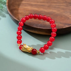 Handmade Dragon Lucky Beaded Bracelet Personality.